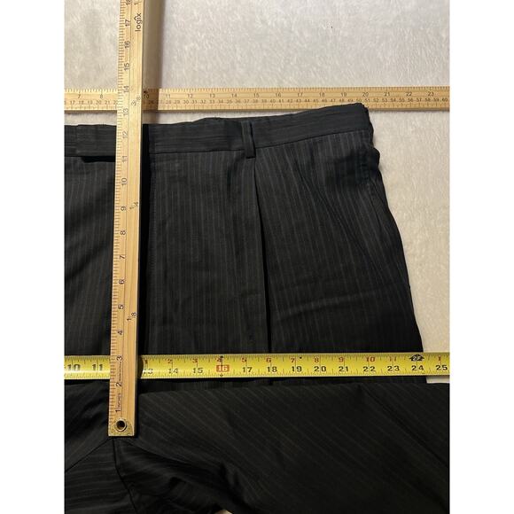 Kenneth Cole NY Mens 46L 40x30 Navy Starlight Blue Multi-Stripe Suit - Picture 14 of 16